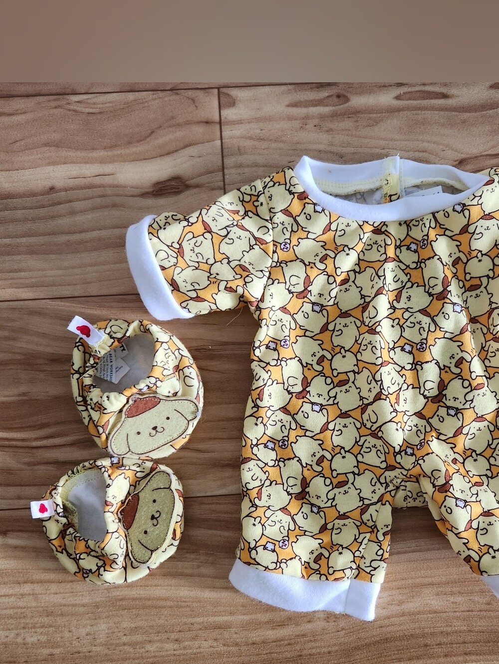 Sanrio X Build-A-Bear Pompompurin Pajamas And Slippers